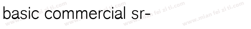 basic commercial sr字体转换